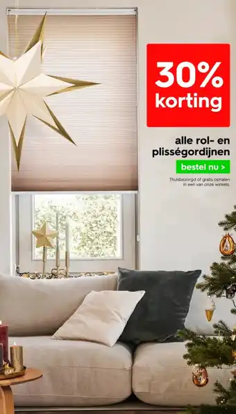 HEMA Alle rol en plisségordijnen aanbieding