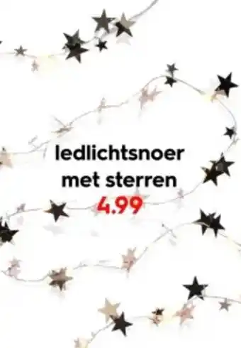 HEMA Ledlichtsnoer met sterren aanbieding