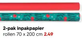 HEMA 2-pak inpakpapier aanbieding