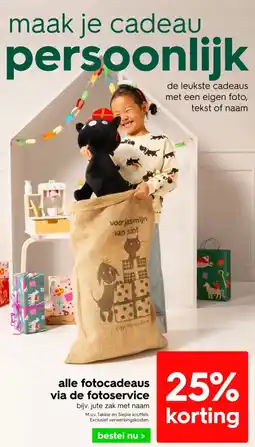 HEMA Alle fotocadeaus via de fotoservice aanbieding