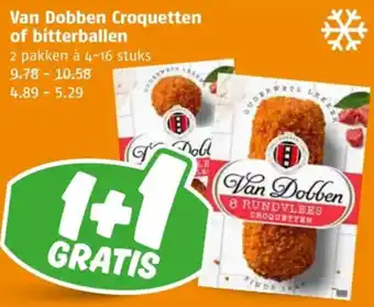 Poiesz Van Dobben Croquetten of bitterballen aanbieding