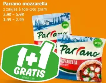 Poiesz Parrano mozzarella aanbieding