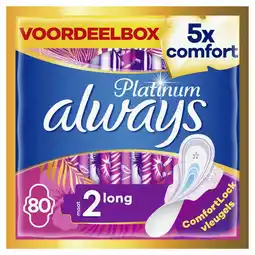 Plein.nl Always Maandverband Platinum Long aanbieding