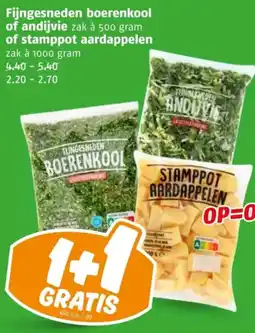 Poiesz Fijngesneden boerenkool of andijvie of stamppot aardappelen aanbieding