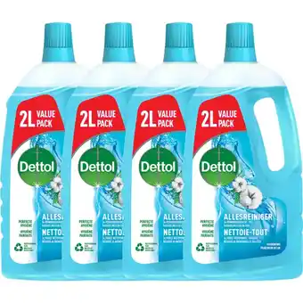 Plein.nl 4x Dettol Allesreiniger Katoenfris aanbieding
