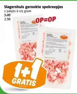 Poiesz Slagershuis gerookte spekreepjes aanbieding