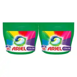 Plein.nl 2x Ariel Wasmiddel 3in1 Pods Color aanbieding