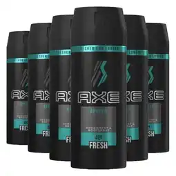 Plein.nl 6x Axe Deodorant Bodyspray Apollo aanbieding