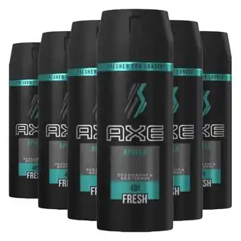 Plein.nl 6x Axe Deodorant Bodyspray Apollo aanbieding