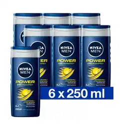 Plein.nl 6x NIVEA Men Douchegel Power aanbieding