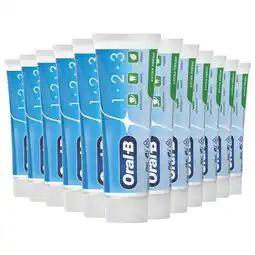 Plein.nl 12x Oral-B Tandpasta 1-2-3 Frisse aanbieding