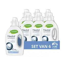 Plein.nl 6x Neutral Vloeibaar Wasmiddel Wit aanbieding