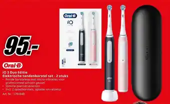Oral-B iO 3 Duo Editie Elektrische tandenborstel set - 2 stuks