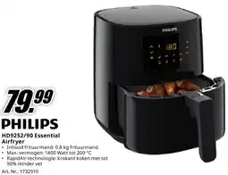 MediaMarkt PHILIPS HD9252/90 Essential Airfryer aanbieding