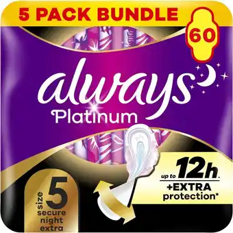Plein.nl 5x Always Maandverband Platinum aanbieding