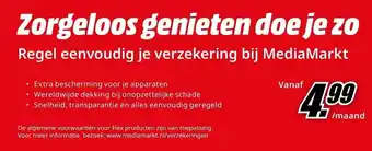 MediaMarkt Regel eenvoudig je verzekering bij MediaMarkt aanbieding