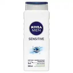 Plein.nl 6x NIVEA Men Douchegel Sensitive aanbieding