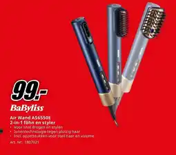 MediaMarkt BaByliss Air Wand AS6550E 2-in-1 föhn en styler aanbieding