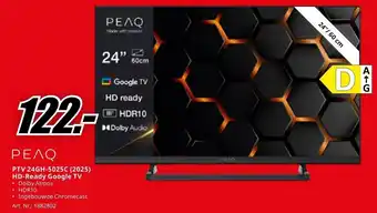MediaMarkt PEAQ PTV 24GH-5025C (2025) HD-Ready Google TV aanbieding