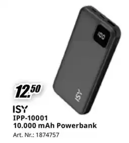 MediaMarkt ISY IPP-10001 10.000 mAh Powerbank aanbieding