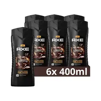 Plein.nl 6x Axe 3-in-1 Douchegel XL Dark aanbieding