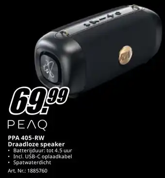 MediaMarkt ΡΕΛQ PPA 405-RW Draadloze speaker aanbieding