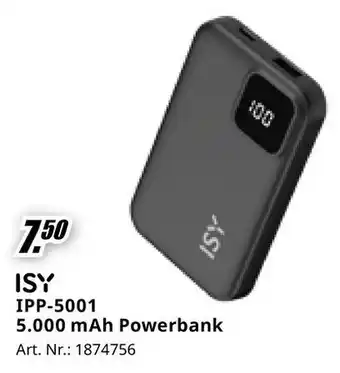 MediaMarkt ISY IPP-5001 5.000 mAh Powerbank aanbieding