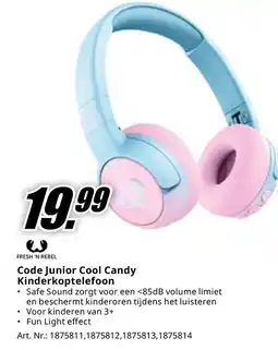 MediaMarkt FRESH 'N REBEL Code Junior Cool Candy Kinderkoptelefoon aanbieding