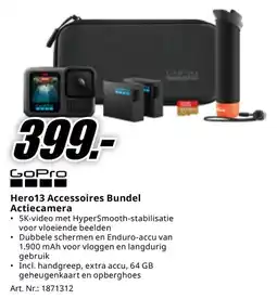 MediaMarkt GoPro Hero13 Accessoires Bundel Actiecamera aanbieding