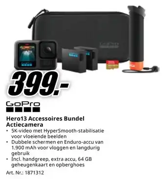 MediaMarkt GoPro Hero13 Accessoires Bundel Actiecamera aanbieding