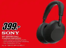 MediaMarkt SONY WH-1000XM6 Zwart Draadloze koptelefoon aanbieding
