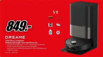 MediaMarkt DREAME X50 Ultra Complete Robotstofzuiger met dweilfunctie aanbieding