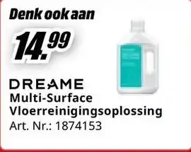 MediaMarkt DREAME Multi-Surface Vloerreinigingsoplossing aanbieding