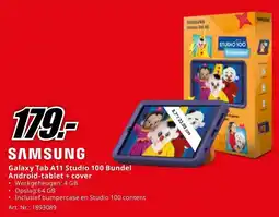 MediaMarkt SAMSUNG Galaxy Tab A11 Studio 100 Bundel Android-tablet + cover aanbieding