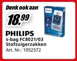 MediaMarkt PHILIPS s-bag FC8021/03 Stofzuigerzakken aanbieding