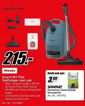 MediaMarkt Miele Guard M1 Flex Stofzuiger met zak aanbieding