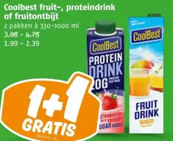 Poiesz Coolbest fruit, proteindrink of fruitontbijt aanbieding