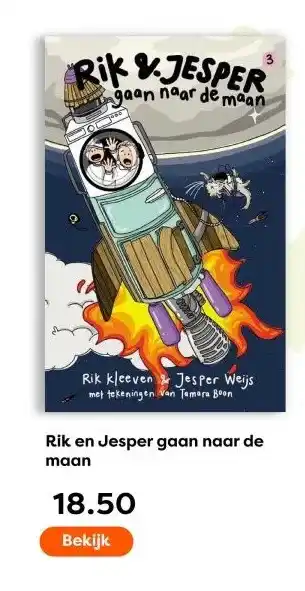 The Read Shop Rik en Jesper gaan naar de maan aanbieding