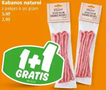Poiesz Kabanos naturel aanbieding