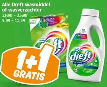 Poiesz Alle Dreft wasmiddel of wasverzachter aanbieding