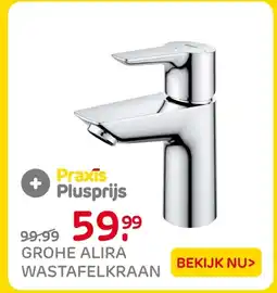 Praxis Grohe alira wastafelkraan aanbieding