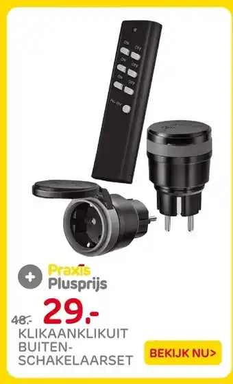 Praxis Klikaanklikuit buiten schakelaarset aanbieding