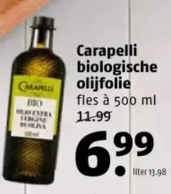 Poiesz Carapelli biologische olijfolie aanbieding