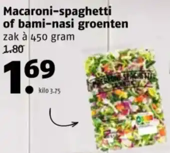 Poiesz Macaroni-spaghetti of bami-nasi groenten aanbieding