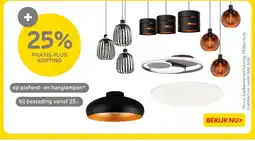 Praxis op plafond en hanglampen aanbieding