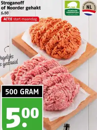 Poiesz Stroganoff of Noorder gehakt aanbieding