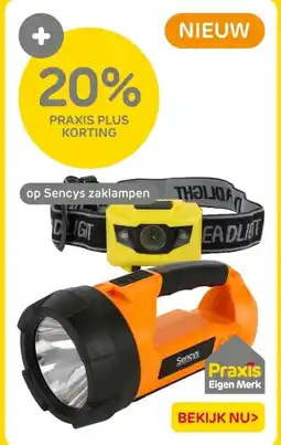 Praxis Op Sencys zaklampen aanbieding