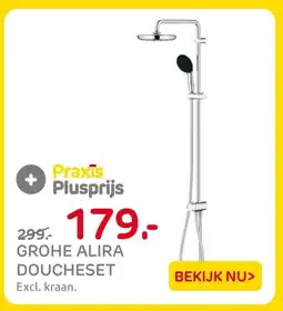 Praxis Grohe alira doucheset aanbieding