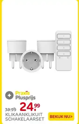 Praxis Klikaanklikuit schakelaarset aanbieding