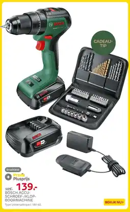 Praxis Bosch accu schroef klop boormachine aanbieding